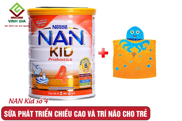 Phát triển trí não và chiều cao nhanh chóng cho bé với sữa NAN Kid số 4