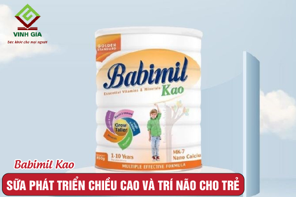 Sữa bột Babimil Kao nhanh chóng cải thiện chiều cao và trí não ở trẻ