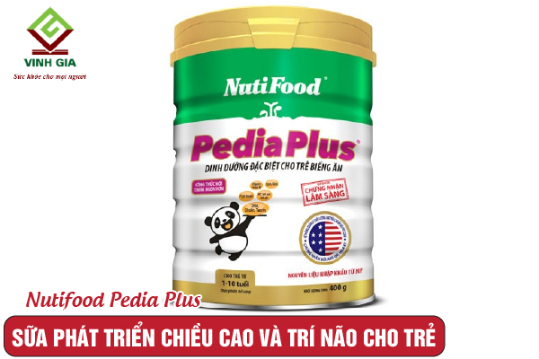 Sữa cho trẻ tăng trưởng chiều cao và trí não phải kể đến Nutifood Pedia Plus