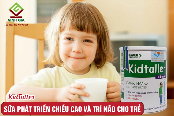 Sữa KidTaller giúp thúc đẩy chiều cao và cải thiện trí não cho trẻ