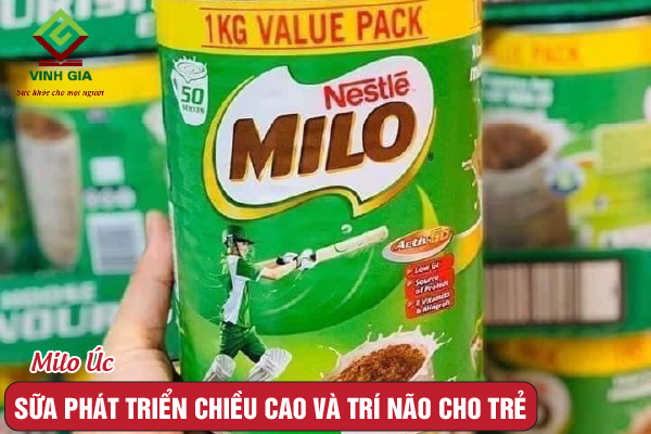 Sữa Milo Úc cải thiện chiều cao và trí não cho trẻ