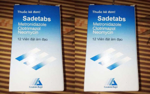 Thuốc đặt Sadetabs khá phổ biến trong điều trị nấm âm đạo