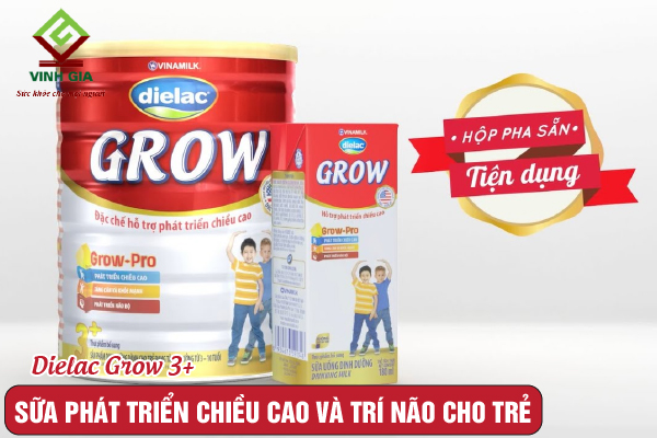 Trẻ được phát triển toàn diện từ chiều cao đến trí não nhờ sữa Dielac Grow 3