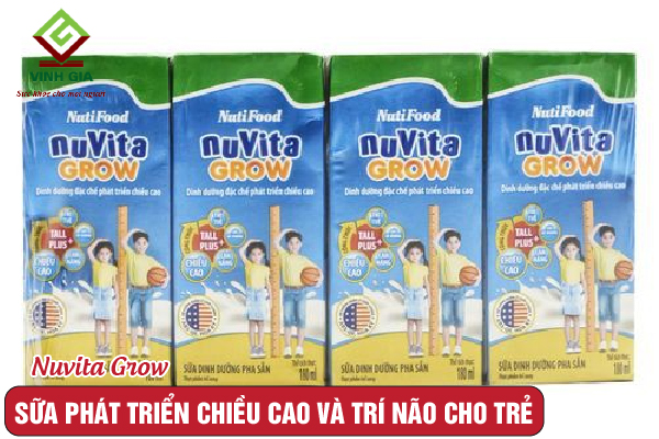 Trẻ tăng chiều cao và phát triển trí não nhờ sữa Nuvita Grow