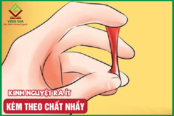 Máu kinh ra ít và có chất nhầy: Nguyên nhân, triệu chứng và cách xử lý