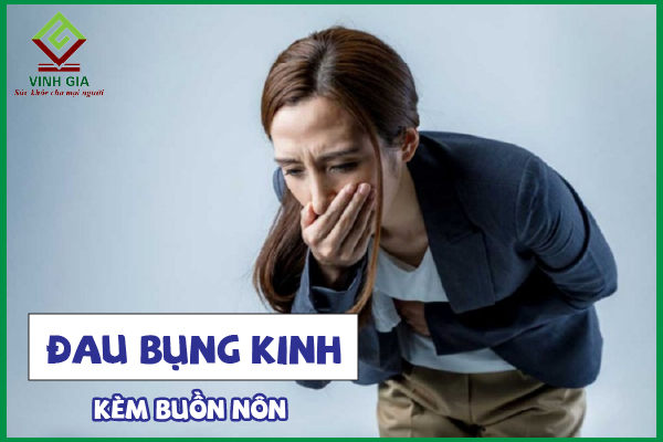 Các triệu chứng khác có thể xuất hiện đồng thời với đau bụng kinh dữ dội buồn nôn là gì?
